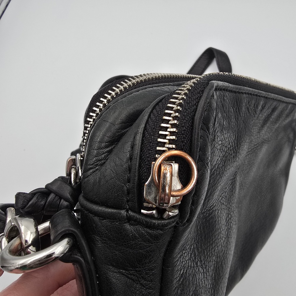 margot Black Leather Crossbody Bag - Picture 5 of 13